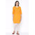 Veradiva Womens Cotton Embroidered Straight Kurta (Orange)