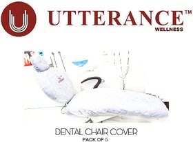 UTTERANCE WELLNESS Dental Chair Cover ( Pack of 5 ) WHITE