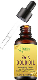 Lass Naturals 24 K Gold Oil Remmove SkinTanning -15ml