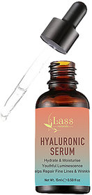 Lass Naturals Hyaluronic Serum Hydrate  Moisture  Youthful Luminescence  Repair Fine Lines  Wrinkle- 15ml