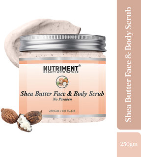 Nutriment Sheabutter Scrub for Removing Blackheads and Revitalises Healthy Skin, Suitable for All Skin Types