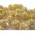 De-Ultimate (Pack of 25 Pcs) Golden Metal 10mm Jarkan Moti Balls Pearl Bead Stone Embroidery Craft Material
