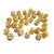 De-Ultimate (Pack of 50 Pcs) Golden Metal 10mm Jarkan Moti Balls Pearl Bead Stone Embroidery Craft Material