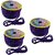 Uniqon Set Of 3 (18 Mtr) Purple Resham Zari Twisted Fancy Thread Dori Lace for Tailoring Sewing Bead Art