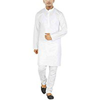 white cotton kurta pajama