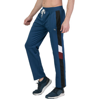                       Leebonee Men's Dri Fit Signature Side Strip Track Pant with Side Zip Pockets and Back Pocket                                              