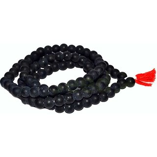 Raviour Lifestyle Black Kali Shani Mala 108+1 beads for Shani Dosh & Protection from Evil for Men Women