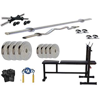 PROTONER 20 kgs with with 4 Rods with INC/DEC/FLAT 3 IN 1 Bench Home gym package PROTONER 20 kgs with with 4 Rods with INC/DEC/FLAT 3 IN 1 Bench Home gym package