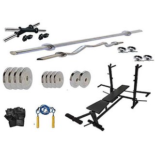 PROTONER 25 kgs with 4 Rods with Protoner 8 in 1 Bench Home gym package PROTONER 25 kgs with 4 Rods with Protoner 8 in 1 Bench Home gym package