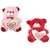 Adhvik (Size10x15cm) Multicolor (Set of 2) Cute Small Teddy Bear Soft Fluffy Fur Stuffed Toy for Kids, Girls