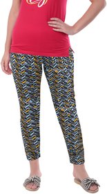 U-light Women's Cotton Printed Pajama /Track Pant Lower Multicolor (Size-S)