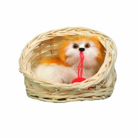 Handicrafts Cute cat Doll in Basket // Two Soft Cats for Kids// Best Item for Gift // Home Decoration Gift Musical Cute