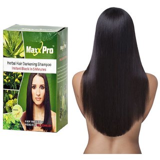Insta Hair Darkening Shampoo Deep Clean Damaged Grey Repair ( Maxx pro Natural Looking Hair )