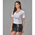 Vivient Women Happy Printed White Top