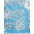 Svb Sarees Blue Taffeta Block Print Art Silk Saree Without Blouse
