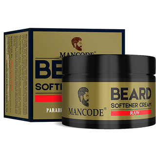 Mancode Beard Softening Cream Raw 50gram, for Reducing Itchiness, for Nourished and Soft Beard, for All Beard Type