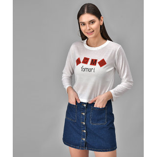                       Raabta White ACMB Printed Full Sleeve T-Shirt                                              