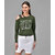 Raabta Rama Green NYC Printed Single Shoulder Full Sleeve Top