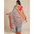 Meia Silver And Red Cotton Saree
