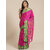 Meia Pink And Green Cotton Saree