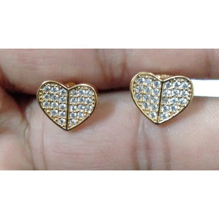                       love 1gm stud gold n micron plated                                              