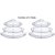 Drizzle Corner Shelf For Bathroom Ubreakable Super Clear (Size 7 Inch, 9 Inch, 11 Inch) Set Of 2 (6 Pieces)