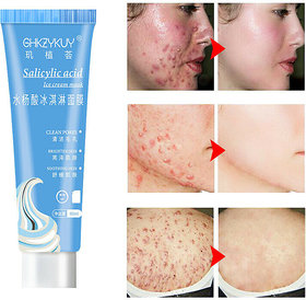 Salicylic Ice Cream Mask Ultra Cleansing Mask Repel Dark Yellow Skin, Brighten and whiten 120ml