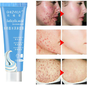 NEW ARRIVAL Salicylic Acid Cleansing Mask Ice Cream Mask Shrink Pores Moisturizing And Repairing Skin 120ml