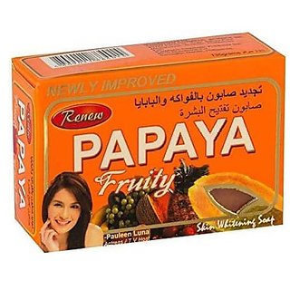                       Renew Papaya Herbal Fruity Soap for Skin Whitening for Instant Glow  (135 g)                                              