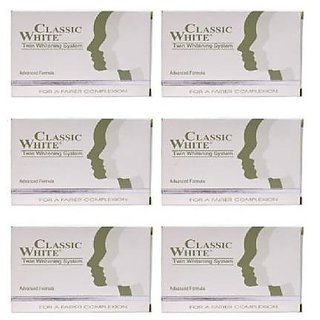 Classic White Skin Whitening Soap For Radiant Skin -85 Grams (PACK OF 6)