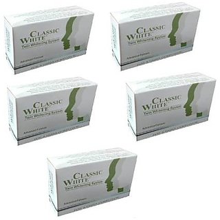 Classic WHITE Soap For Anti Pigmentation(Pack Of 5)  (5 x 85 g)
