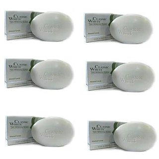                       Classic White Soaps For Anti Pimple Skin (Pack Of 6)                                              