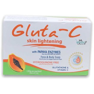                       Gluta-C PAPAYA Intense Face and Body Skin Whitening Anti-Aging  (135 g)                                              