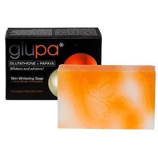                       GLUPA GLUTATHION + PAPAYA SKIN WHITENING SOAP  (135 g)                                              