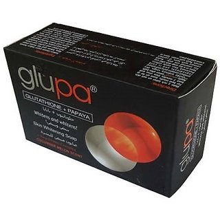                       Glupa 3 X Faster GLUTATHION With Papaya Soap For Skin Whitening 1Pc                                              