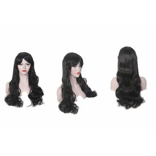 Bedazzled Hairs  100 natural black long soft  silky Human full head Hair wig 65 cm.
