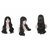 Bedazzled Hairs  100 natural black long soft  silky Human full head Hair wig 65 cm.