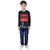 Kid Kupboard Cotton Full Sleeves T-Shirt for Boys (Black)