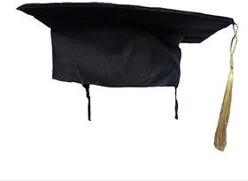 Kkalakriti Convocation Cap  Or Degree Cap Black Color (Set of 3) Bachelor degree Cap Free Size