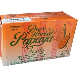                       Pure Herbal Papaya Soap For Pore Minimising                                              