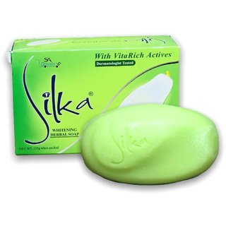                       SIlka Green Papaya Soap For Skin Brightening  (135 g)                                              