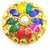 Raviour Lifestyle Golden Sindoor Box KumKum Box Dibbi with Multicolor Stone for Pooja and Women