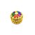 Raviour Lifestyle Golden Sindoor Box KumKum Box Dibbi with Multicolor Stone for Pooja and Women