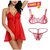 Sexy Nightwear  Baby Doll Dresses For Women Colour  Red