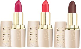 LOTUS UP MAKE-UP PURE COLORS MATTE LIP COLOR PACK OF 3 MULTICOLOUR-LT-03