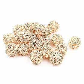FC Wicker Outdoor Dcor Balls/Rattan Balls(Small- Approx 3cm) (Pack of 20pieces)