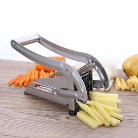 Shop Stoppers  Machine Potato Slicer for Chips Strip Chopper Kitchen Accessories Items Stainless Steel