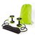 Liboni Resistance Rubber Bands With Power Stretch Roller Wheel With Body Pro Roller Ab Exerciser Green