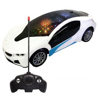 Zyka Online Services RC Famous Car 122 Scale Remote Control with 3D Lights Turns Left Right Forward and Reverse