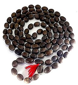 Jinanshi FashionKamal Gatta Mala Lotus Beads Rosary Jap mala 108 Beads (Brown, 8 mm diameter)